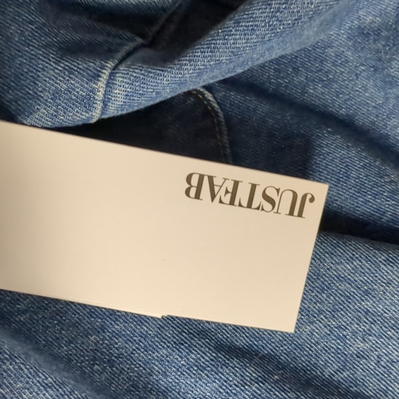 JustFab denim long sleeve coverall jumpsuit size 2X - Picture 4 of 6